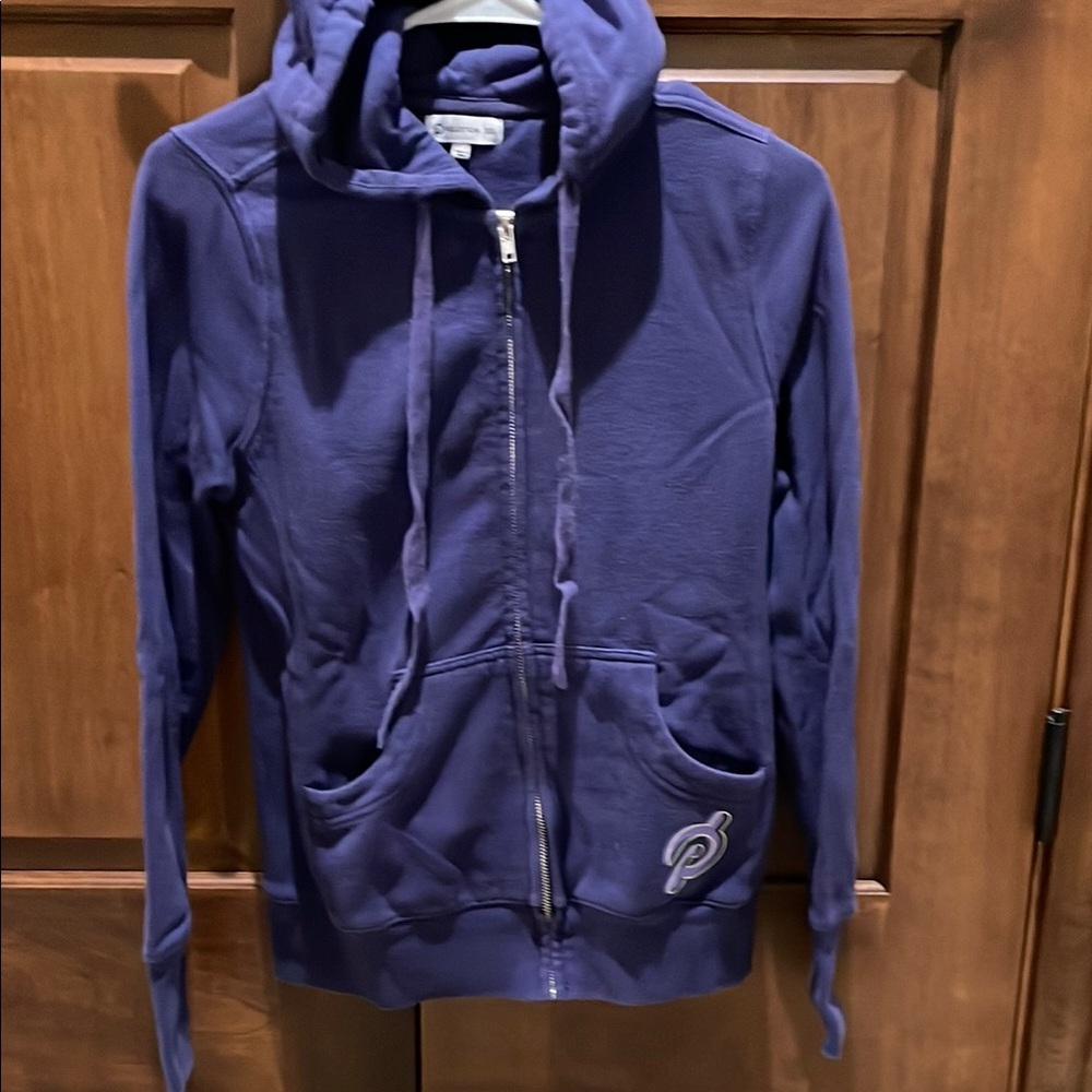 Peloton Purple Zip-Up Hoodie